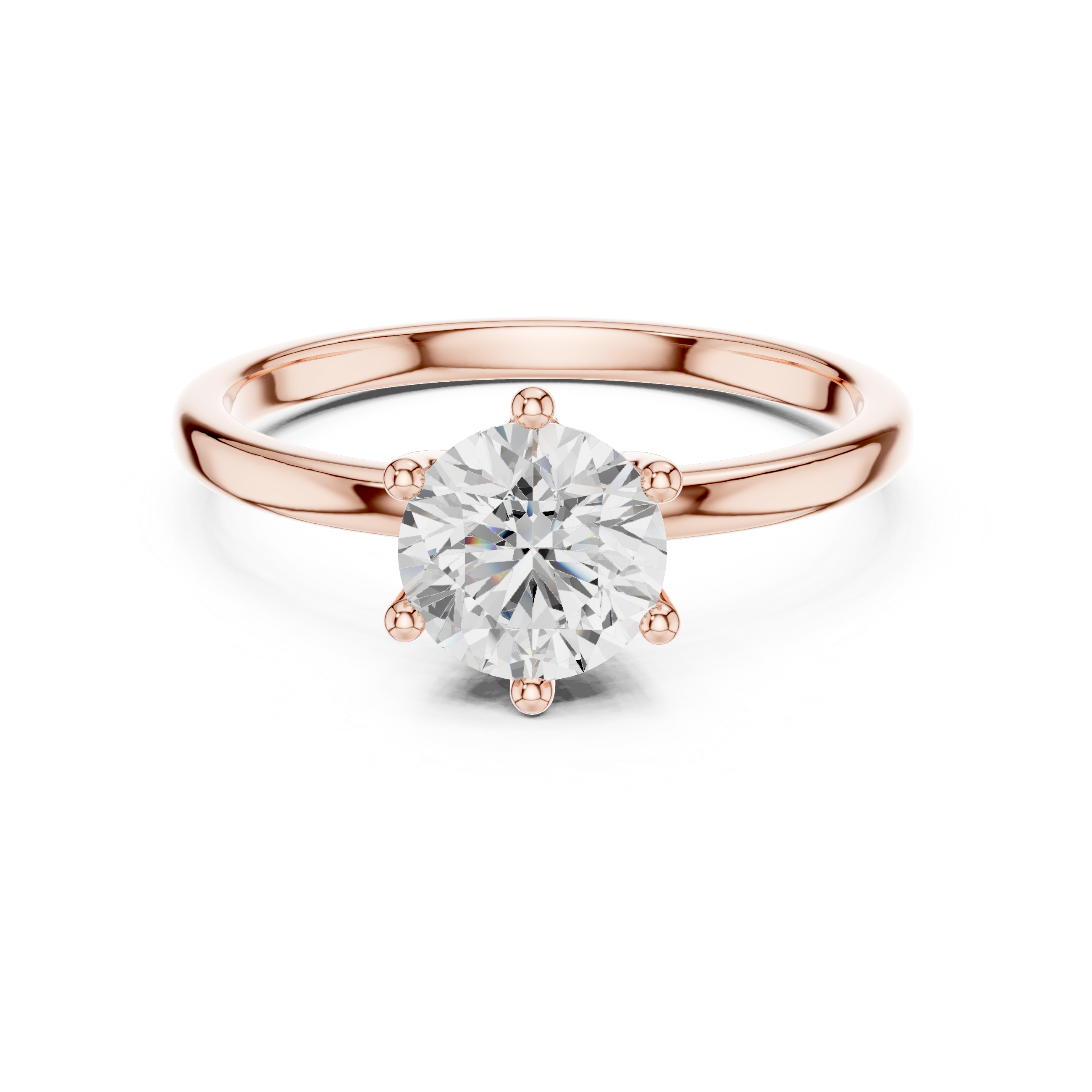 Round Diamond Solitaire Engagement Ring