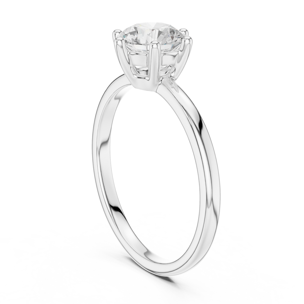 Round Diamond Solitaire Engagement Ring