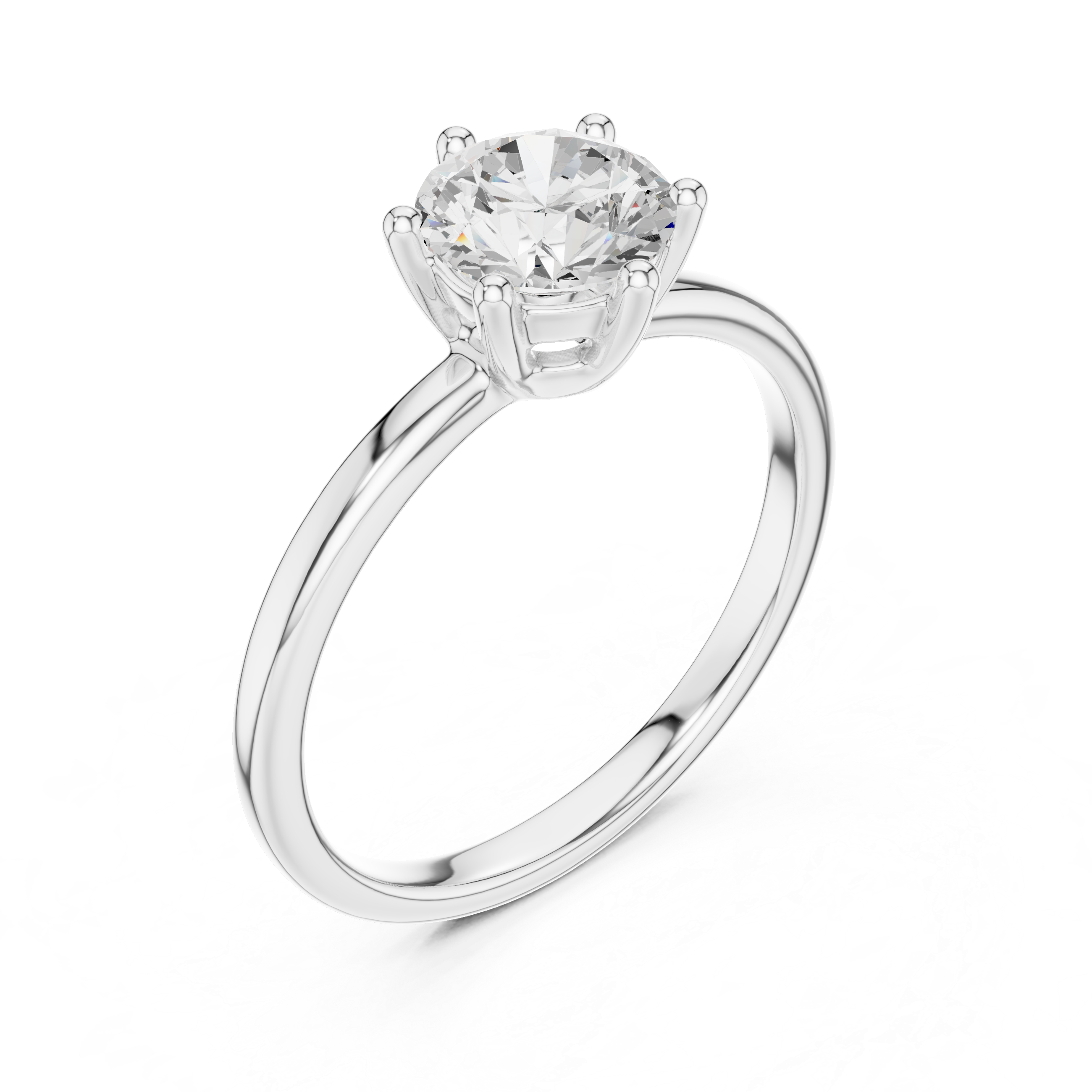 Round Diamond Solitaire Engagement Ring