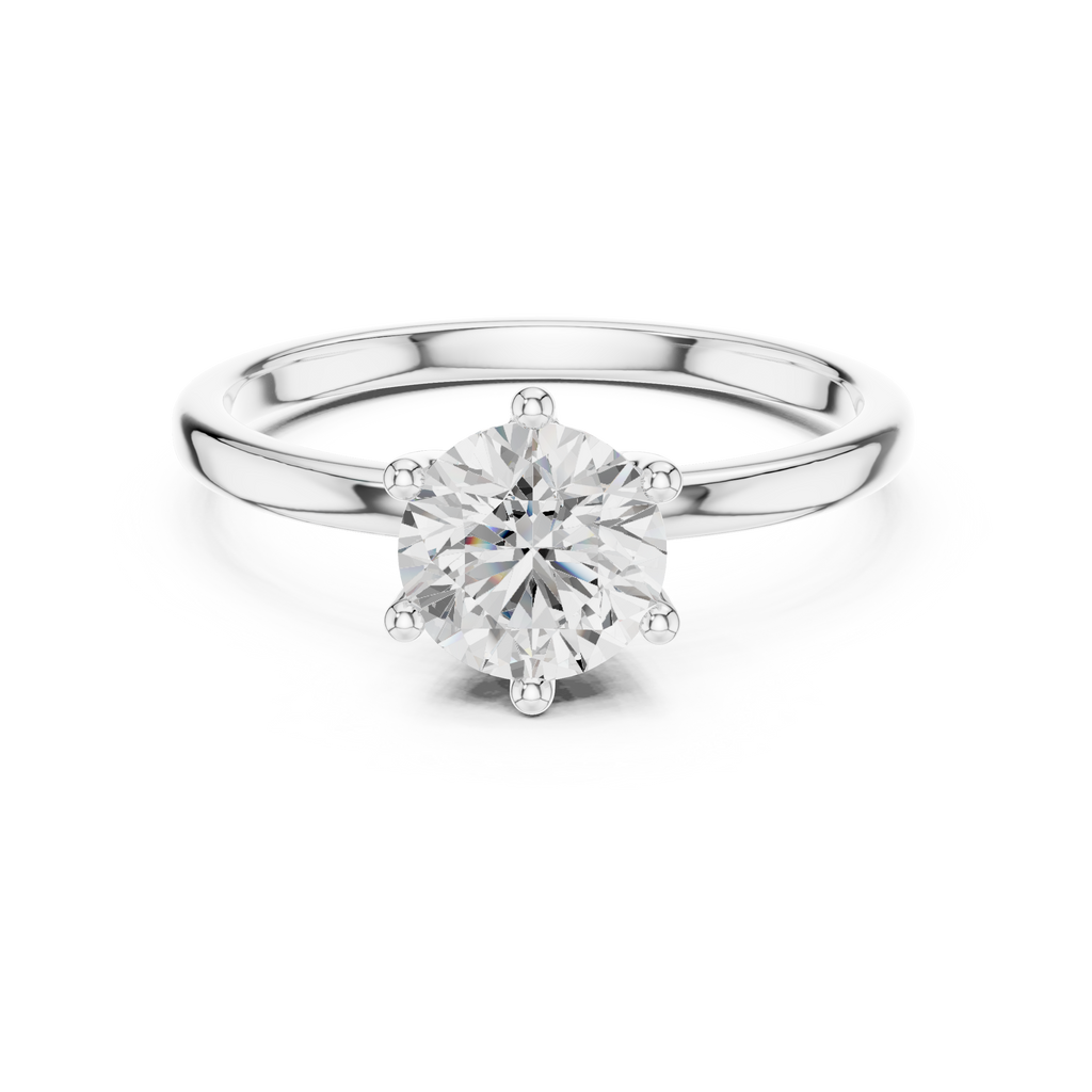 Round Diamond Solitaire Engagement Ring