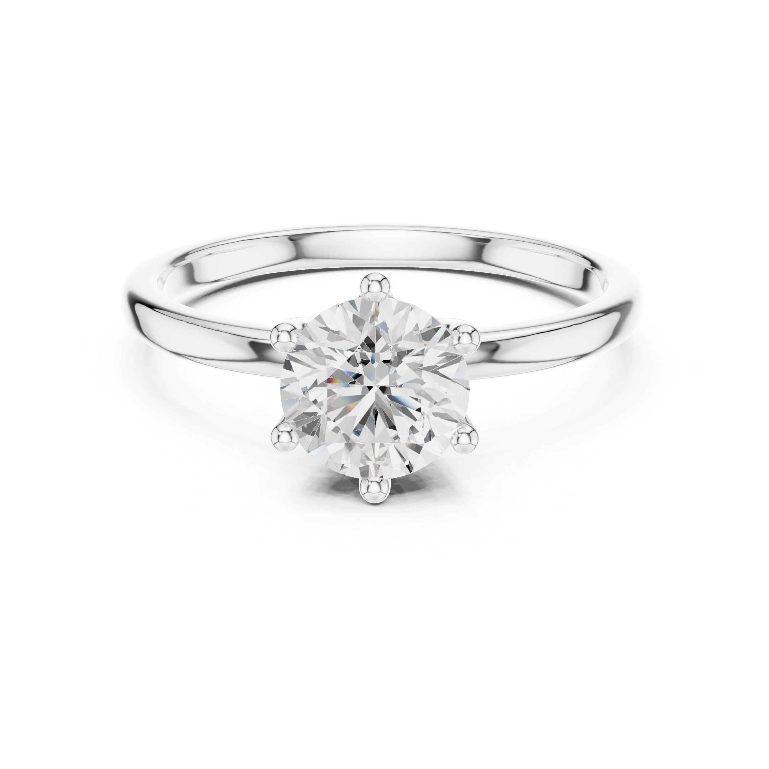 Round Diamond Solitaire Engagement Ring