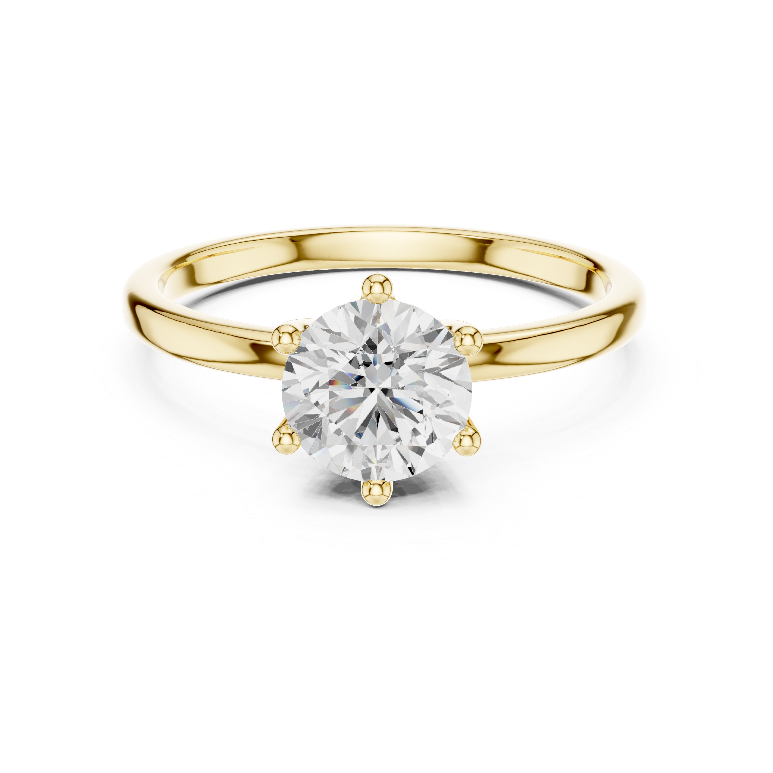 Round Diamond Solitaire Engagement Ring