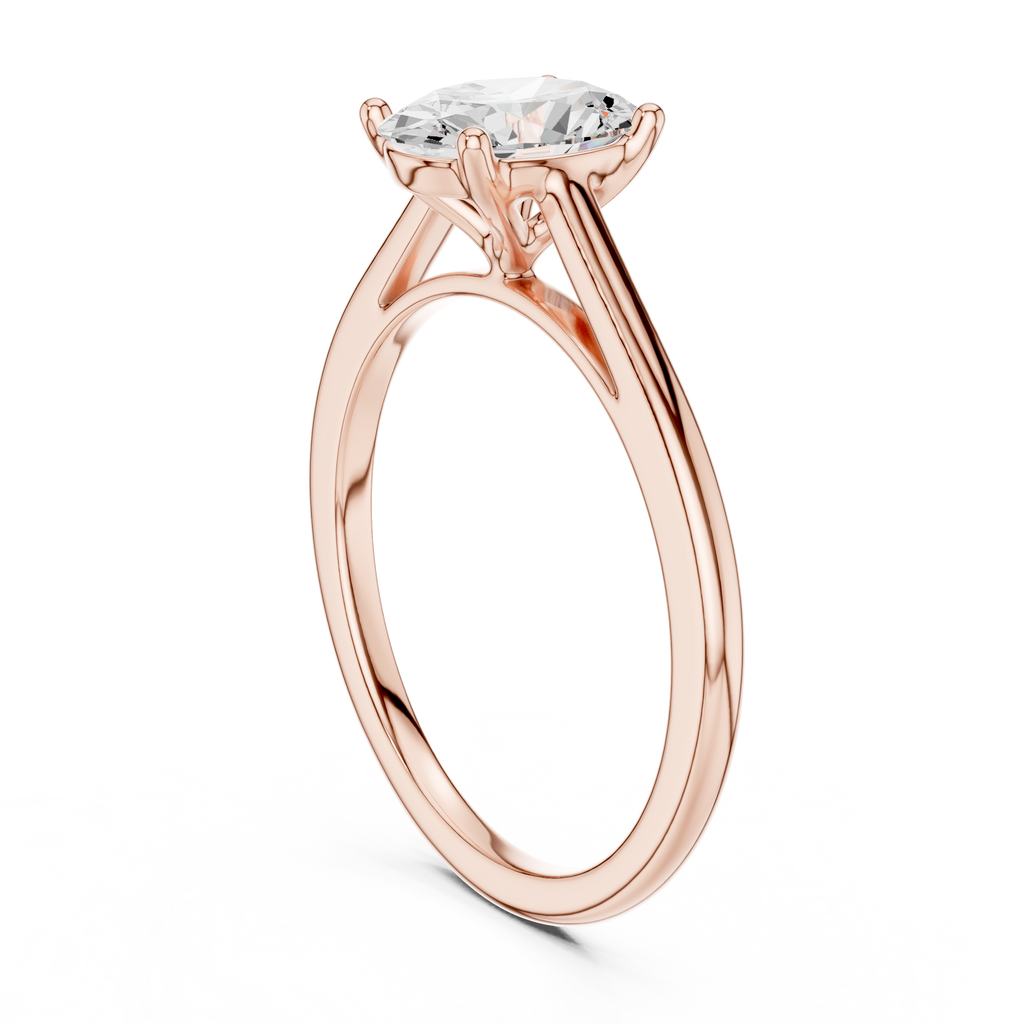 Oval Diamond Solitaire Engagement Ring