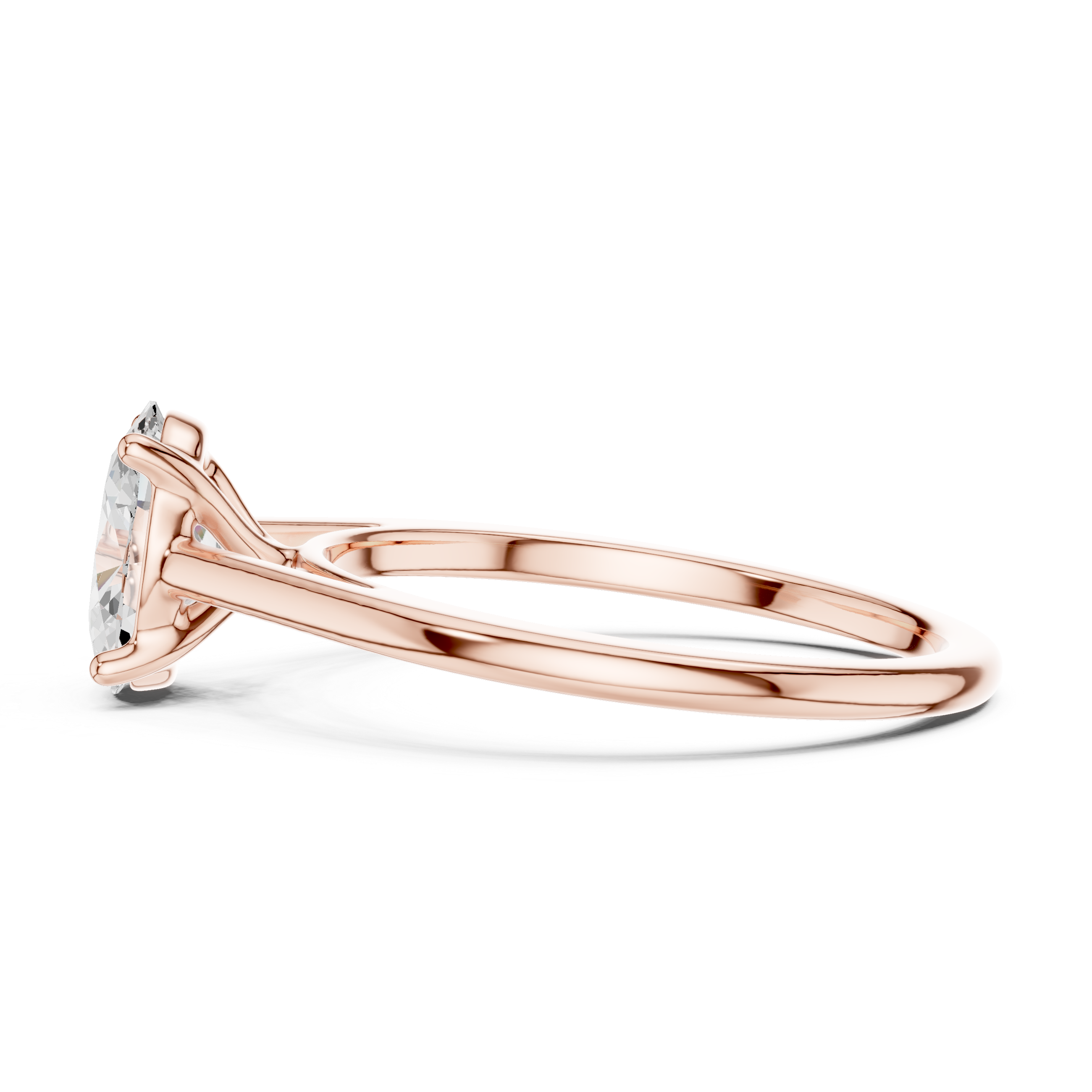 Oval Diamond Solitaire Engagement Ring