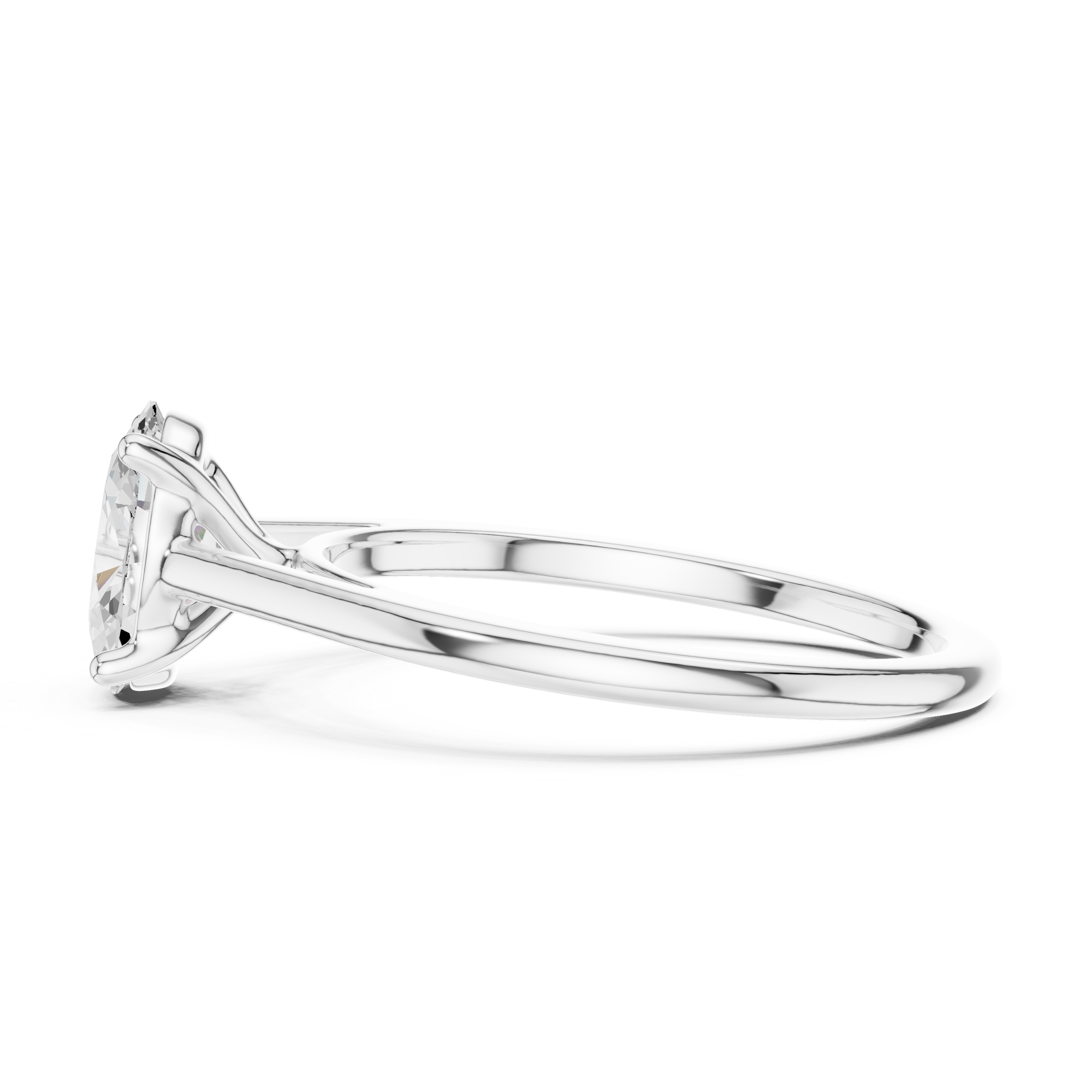 Oval Diamond Solitaire Engagement Ring
