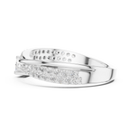 Round Diamond Split Shank Engagement Ring