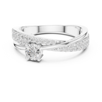Round Diamond Split Shank Engagement Ring