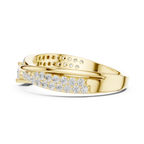 Round Diamond Split Shank Engagement Ring