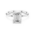 Emerald Cut Diamond Solitaire Engagement Ring