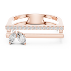 Marquise Diamond Open Bar Engagement Ring