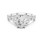 Oval Diamond Vintage Pavé Engagement Ring