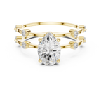 Oval Diamond Multi-Stone Engagement Ring