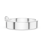 Three Stone Flush Set Diamond Band Ring