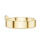 Three Stone Flush Set Diamond Band Ring