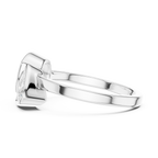 Cushion & Trillion Cut Two Stone Diamond Ring