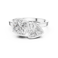 Cushion & Trillion Cut Two Stone Diamond Ring