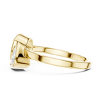 Cushion & Trillion Cut Two Stone Diamond Ring