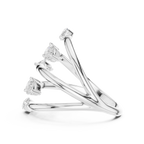 Pear & Marquise Diamond Five Stone Statement Ring