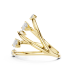 Pear & Marquise Diamond Five Stone Statement Ring