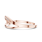 Curved Pavé Diamond Wedding Ring