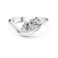 Marquise Cut Solitaire Diamond Bypass Ring