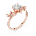 Nature-Inspired Diamond Engagement Ring