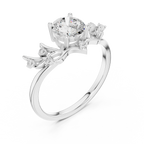 Nature-Inspired Diamond Engagement Ring