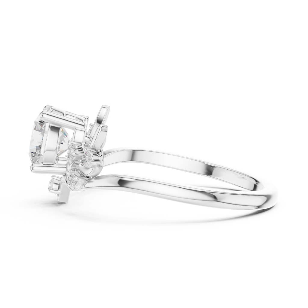 Nature-Inspired Diamond Engagement Ring