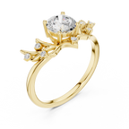 Nature-Inspired Diamond Engagement Ring