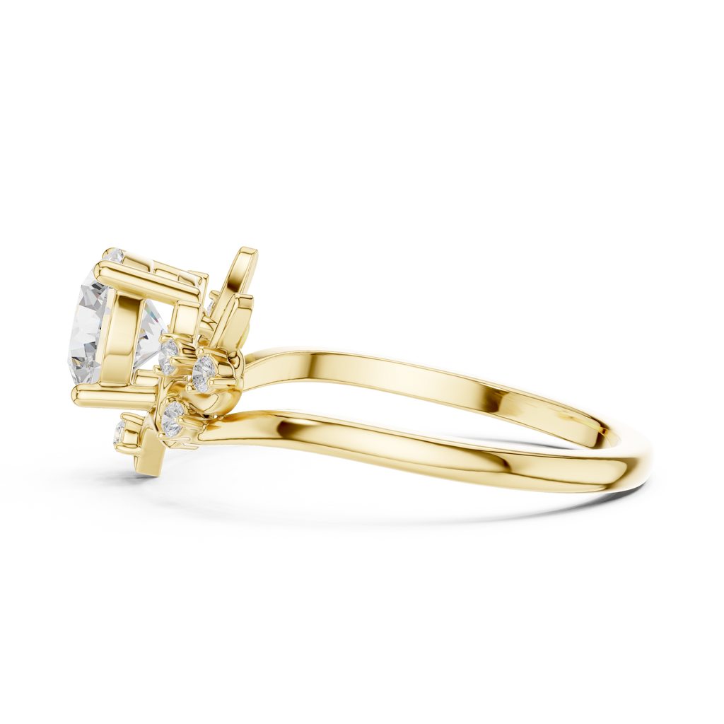 Nature-Inspired Diamond Engagement Ring
