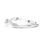 Marquise Diamond Twist Wedding Ring