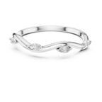 Marquise Diamond Twist Wedding Ring