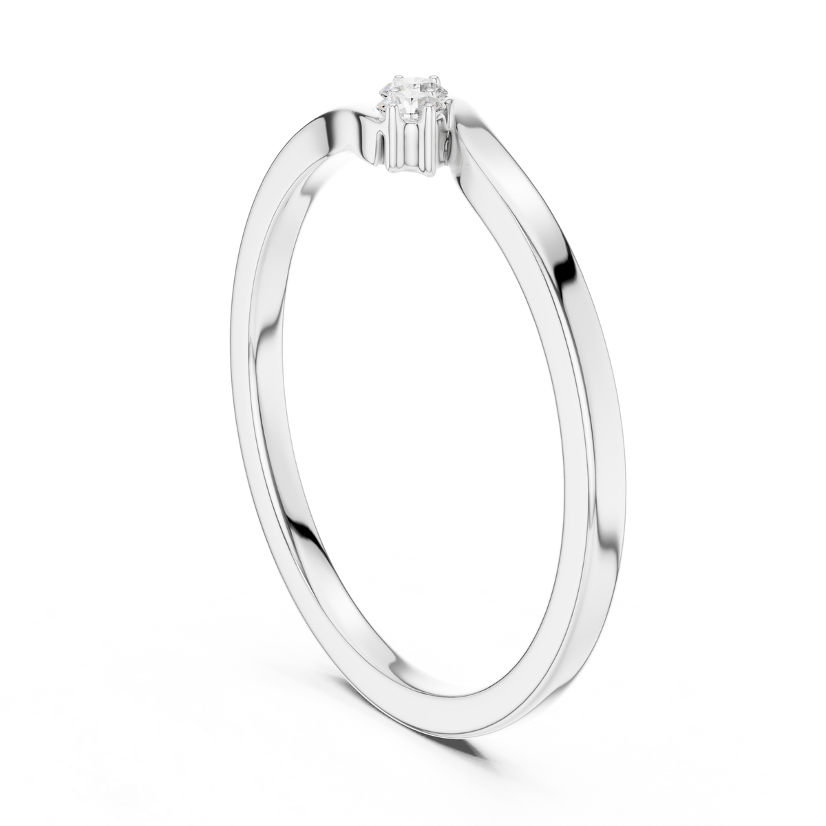 Two Stone Diamond Bypass Ring – view 2 of 12, lab grown diamond ring | Jewelix Atelier