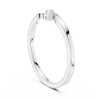 Two Stone Diamond Bypass Ring