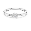 Two Stone Diamond Bypass Ring
