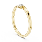 Two Stone Diamond Bypass Ring