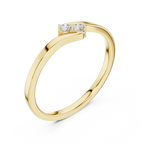 Two Stone Diamond Bypass Ring