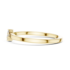 Two Stone Diamond Bypass Ring