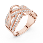 Diamond Infinity Crossover Statement Ring