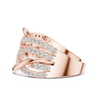 Diamond Infinity Crossover Statement Ring