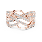 Diamond Infinity Crossover Statement Ring