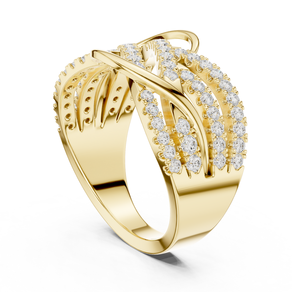Diamond Infinity Crossover Statement Ring