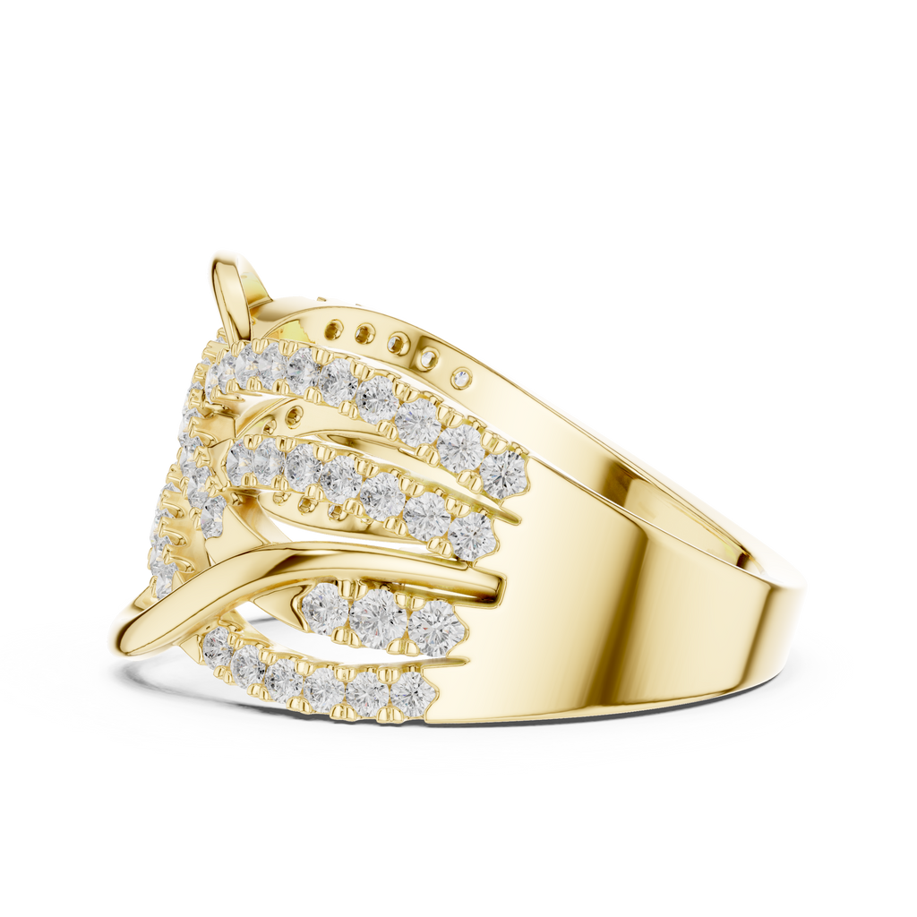 Diamond Infinity Crossover Statement Ring