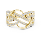 Diamond Infinity Crossover Statement Ring
