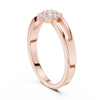 Round Diamond Cluster Engagement Ring