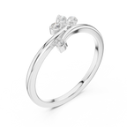 Floral Diamond Cluster Ring
