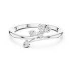 Floral Diamond Cluster Ring
