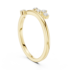 Floral Diamond Cluster Ring