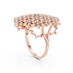 Diamond Cluster Cocktail Ring