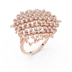 Diamond Cluster Cocktail Ring